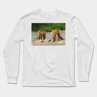 Fox Family - Algonquin Park, Canada Long Sleeve T-Shirt